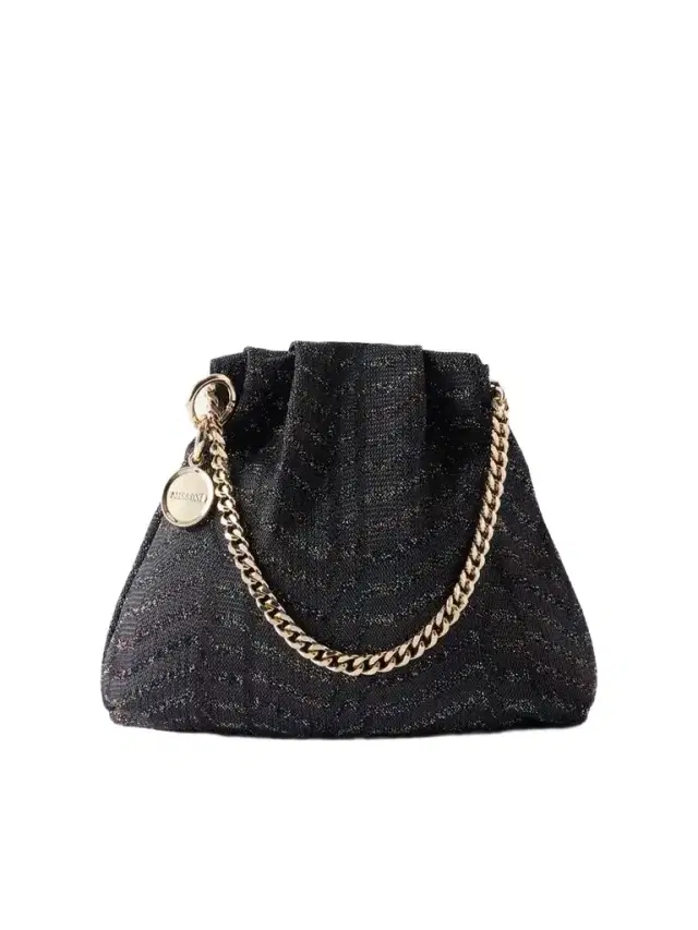 Missoni Greek Key Striped Metallic Shoulder Bag