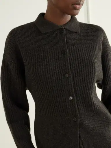 Le Kasha Kalaru Ribbed Cashmere Cardigan | Thumbnail 4