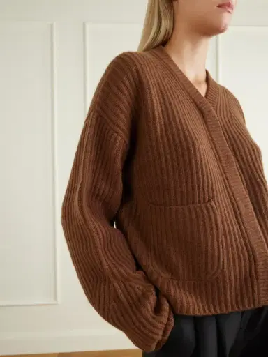 Le Kasha Bresil Ribbed Cashmere Cardigan | Thumbnail 4