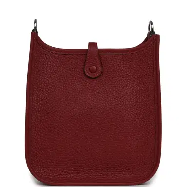HERMÈS Hermes Evelyne TPM Rouge H Clemence Palladium Hardware | Thumbnail 4 HERMÈS Hermes Evelyne TPM Rouge H Clemence Palladium Hardware | Thumbnail 4