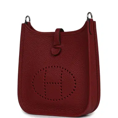HERMÈS Hermes Evelyne TPM Rouge H Clemence Palladium Hardware | Thumbnail 5 HERMÈS Hermes Evelyne TPM Rouge H Clemence Palladium Hardware | Thumbnail 5
