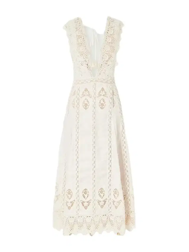 Johanna Ortiz Grace In The Open Fields Crochet Maxi Dress