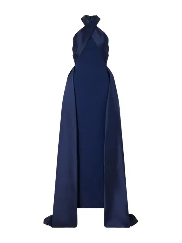 Solace London Rumi Halterneck Crepe Gown