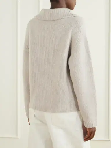 Le Kasha Ribbed Cashmere Zip-up Cardigan | Thumbnail 4