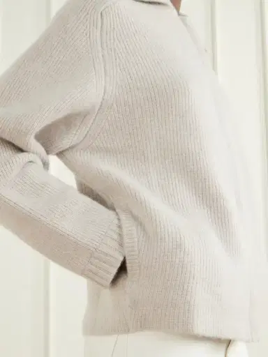 Le Kasha Ribbed Cashmere Zip-up Cardigan | Thumbnail 5