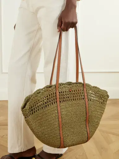 Ulla Johnson Marina Leather-trimmed Raffia Tote - Unknown | Thumbnail 2