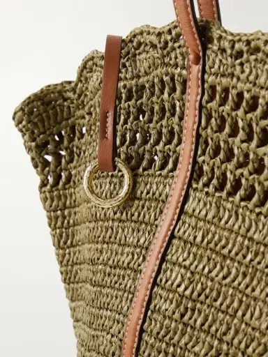 Ulla Johnson Marina Leather-trimmed Raffia Tote - Unknown | Thumbnail 5