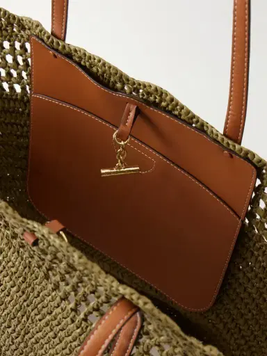 Ulla Johnson Marina Leather-trimmed Raffia Tote - Unknown | Thumbnail 6