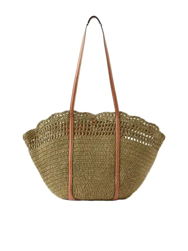 Ulla Johnson Marina Leather-trimmed Raffia Tote - Unknown
