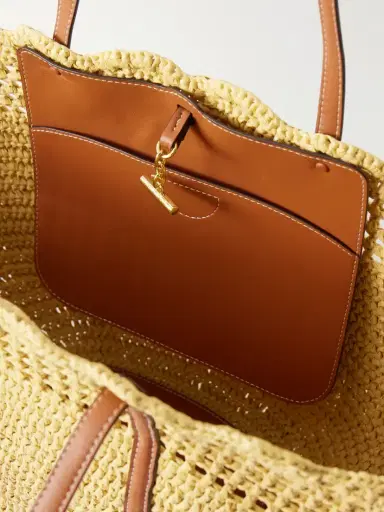 Ulla Johnson Marina Leather-trimmed Raffia Tote - Unknown | Thumbnail 6 Ulla Johnson Marina Leather-trimmed Raffia Tote - Unknown | Thumbnail 6