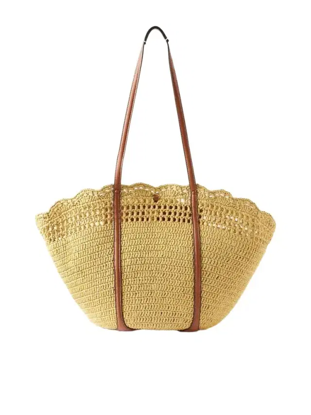 Ulla Johnson Marina Leather-trimmed Raffia Tote - Unknown