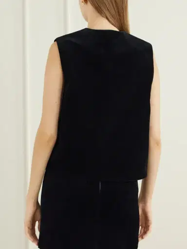 Blazé Milano Gliss Cotton-velvet Vest | Thumbnail 4 Blazé Milano Gliss Cotton-velvet Vest | Thumbnail 4