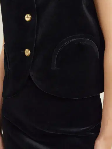 Blazé Milano Gliss Cotton-velvet Vest | Thumbnail 5 Blazé Milano Gliss Cotton-velvet Vest | Thumbnail 5