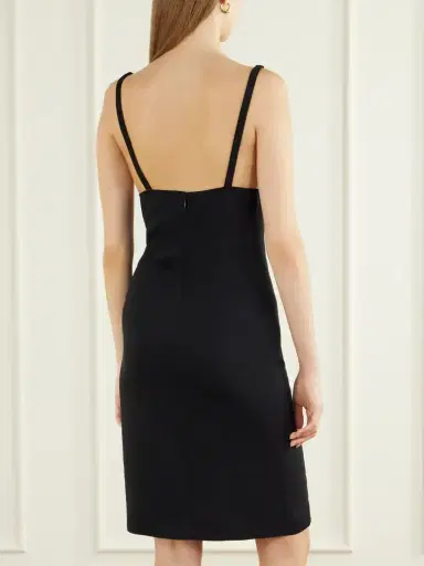 Stella McCartney Lace-trimmed Stretch-cady Mini Dress | Thumbnail 3