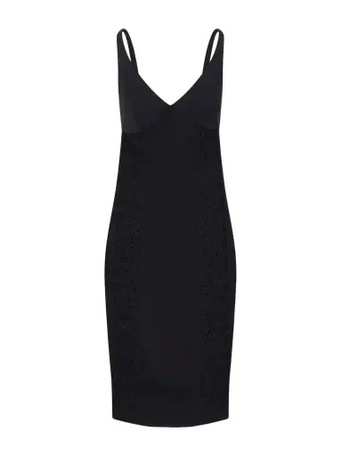 Stella McCartney Lace-trimmed Stretch-cady Mini Dress | Thumbnail 1