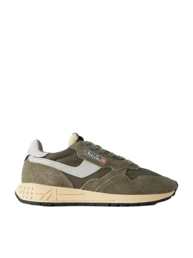 Autry Reelwind Low Leather And Suede-trimmed Mesh And Shell Sneakers