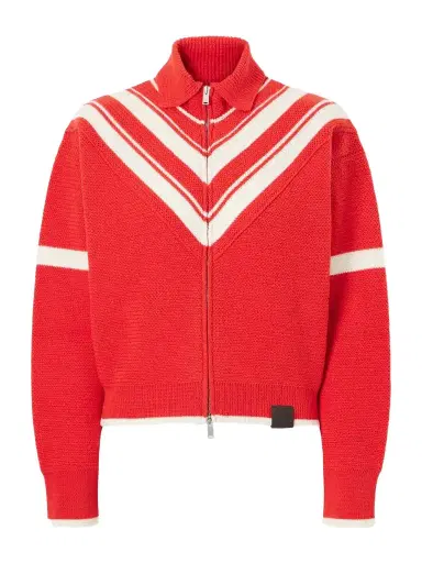 Stella McCartney Striped Wool Zip-up Cardigan | Thumbnail 1 Stella McCartney Striped Wool Zip-up Cardigan | Thumbnail 1