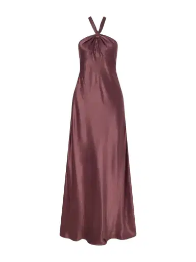 Rixo Losanna Satin Maxi Dress | Thumbnail 1 Rixo Losanna Satin Maxi Dress | Thumbnail 1