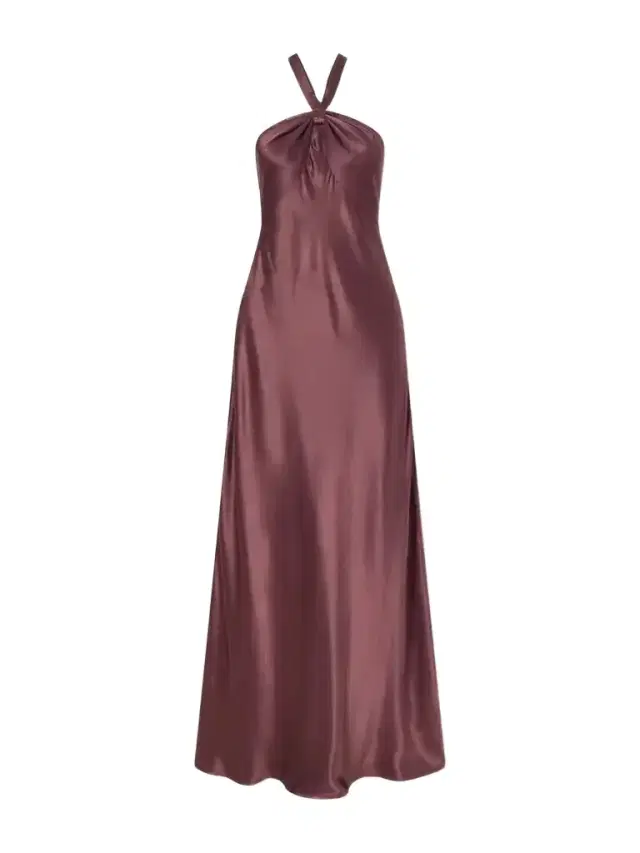 Rixo Losanna Satin Maxi Dress