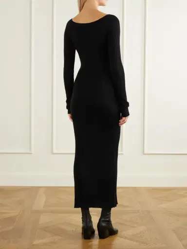 Le Kasha Ternil Ribbed Cashmere Maxi Dress | Thumbnail 3 Le Kasha Ternil Ribbed Cashmere Maxi Dress | Thumbnail 3