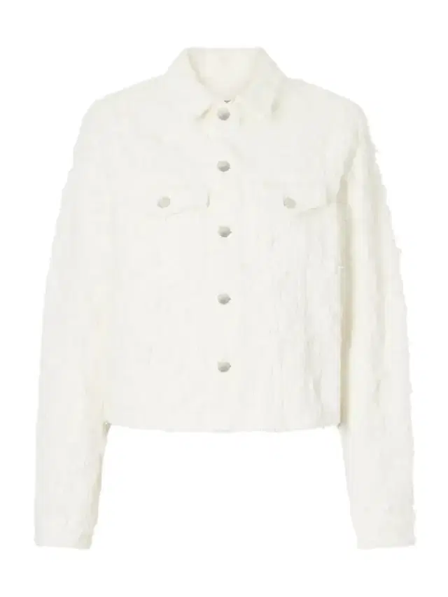 Haikure Cherry Frayed Denim Jacket