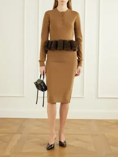 Stella McCartney Wool Midi Skirt | Thumbnail 2