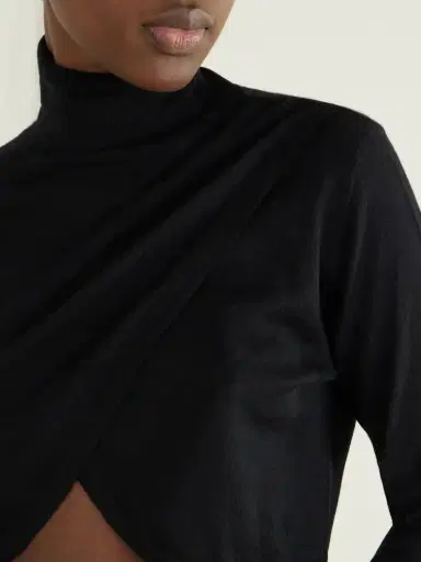 Le Kasha Arrone Cropped Cut-out Cashmere Turtleneck Sweater | Thumbnail 4
