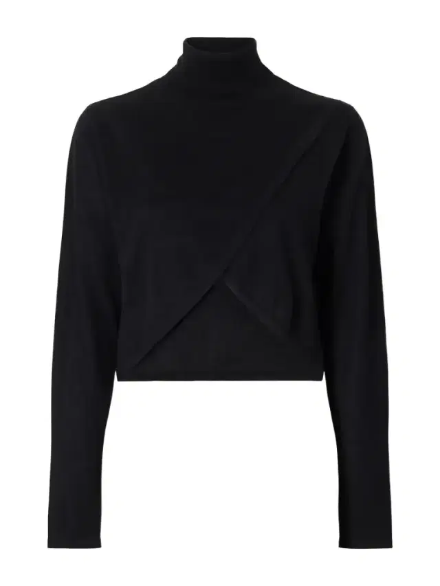 Le Kasha Arrone Cropped Cut-out Cashmere Turtleneck Sweater