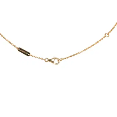 Van Cleef & Arpels Pre-owned Van Cleef & Arpels Vintage Alhambra Motif Pendant Necklace Turquoise 18K Yellow Gold | Thumbnail 6 Van Cleef & Arpels Pre-owned Van Cleef & Arpels Vintage Alhambra Motif Pendant Necklace Turquoise 18K Yellow Gold | Thumbnail 6