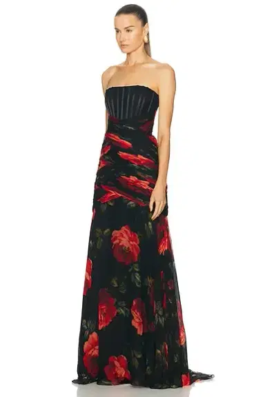 Carolina Herrera Strapless Exposed Bustier Gown | Thumbnail 3 Carolina Herrera Strapless Exposed Bustier Gown | Thumbnail 3