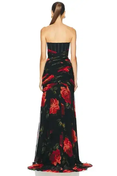 Carolina Herrera Strapless Exposed Bustier Gown | Thumbnail 4 Carolina Herrera Strapless Exposed Bustier Gown | Thumbnail 4
