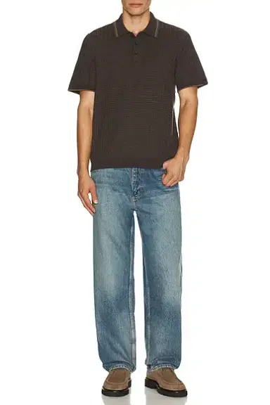 rag & bone Harvey Rib Polo Shirt | Thumbnail 3