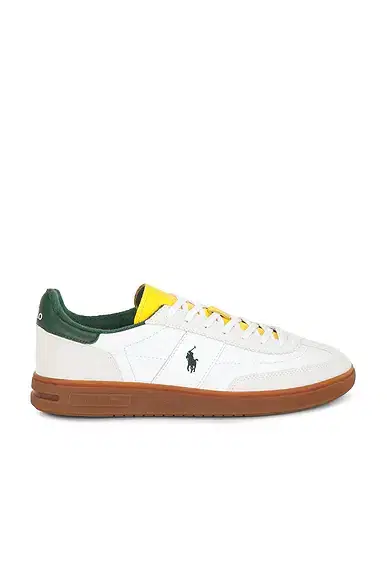 Polo Ralph Lauren Bedford Leather And Suede Low Top Sneaker