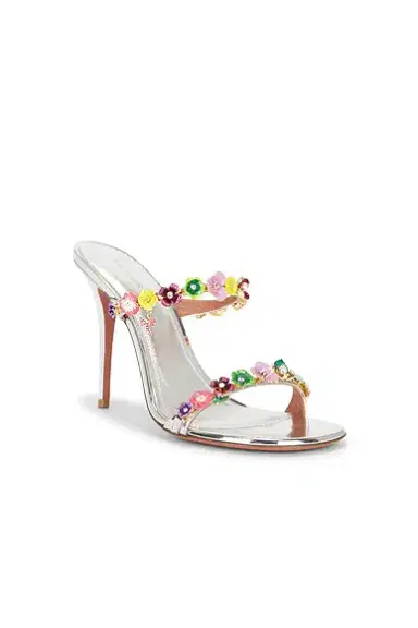 Amina Muaddi Vittoria 105 Slipper Sandal | Thumbnail 2