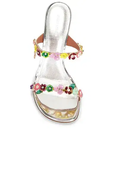 Amina Muaddi Vittoria 105 Slipper Sandal | Thumbnail 4