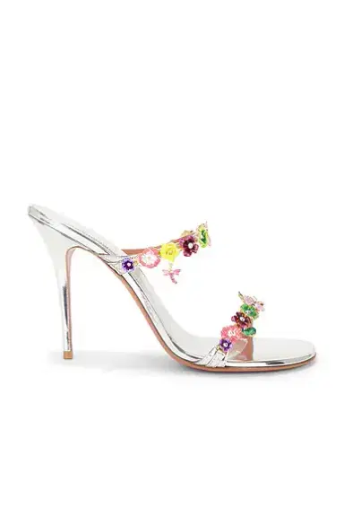 Amina Muaddi Vittoria 105 Slipper Sandal | Thumbnail 1
