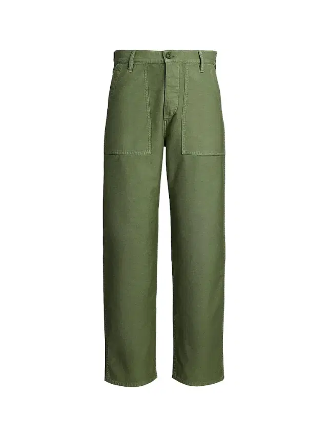 Polo Ralph Lauren Women's The Ricky Cotton Sateen Straight-Leg Pants - Olive