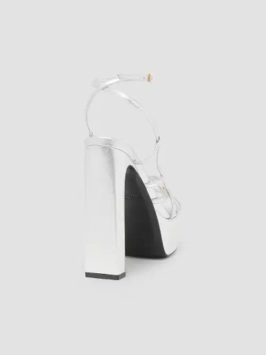 Versace Women's Medusa 140MM Leather Platform Sandals | Thumbnail 3 Versace Women's Medusa 140MM Leather Platform Sandals | Thumbnail 3