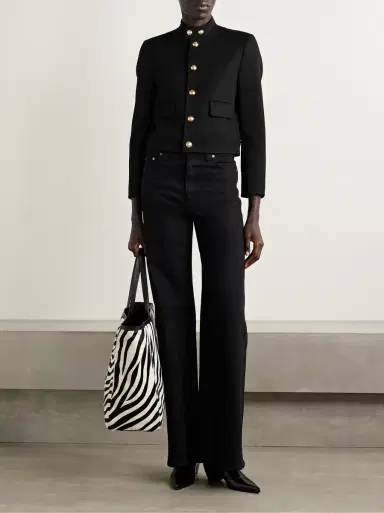 Nili Lotan Hadley cropped wool-twill jacket | Thumbnail 2