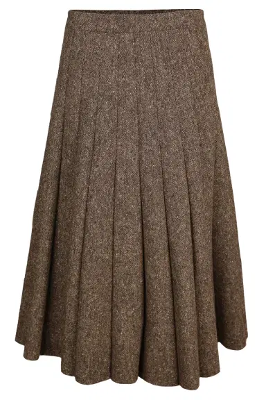 Brunello Cucinelli Donegal Pleated Skirt | Thumbnail 1