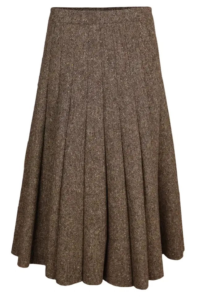 Brunello Cucinelli Donegal Pleated Skirt