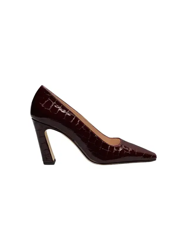 Stuart Weitzman Women's Stassi 85MM Croc-Embossed Patent Leather Pumps - Boysenberry