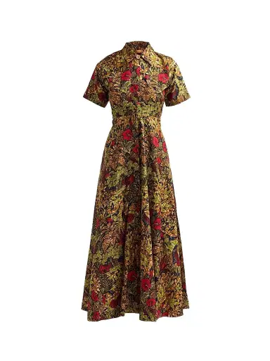 Elisamama Women's Feyi Printed Cotton Dress | Thumbnail 1 Elisamama Women's Feyi Printed Cotton Dress | Thumbnail 1