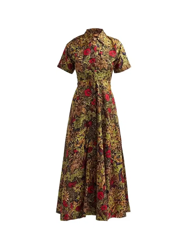 Elisamama Women's Feyi Printed Cotton Dress