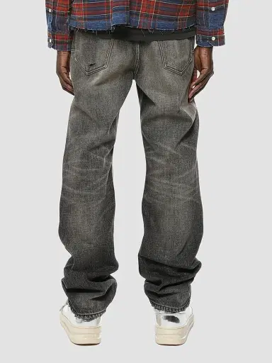 Purple Brand Men's Rip & Repair Straight Jeans - Black | Thumbnail 2