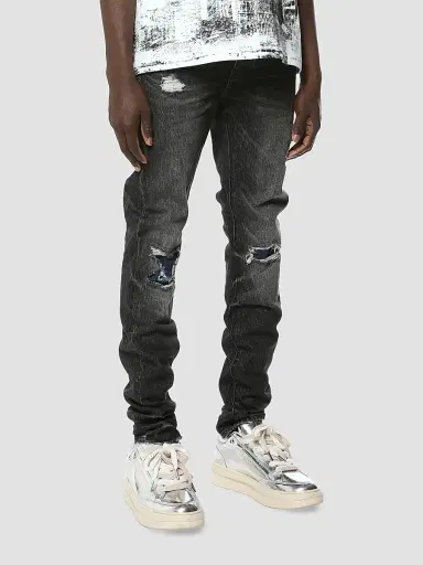 Purple Brand Men's Distressed Skinny Jeans - Black - Size 40 | Thumbnail 3 Purple Brand Men's Distressed Skinny Jeans - Black - Size 40 | Thumbnail 3