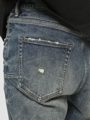 Purple Brand Men's Whiskered Straight-Leg Jeans | Thumbnail 3