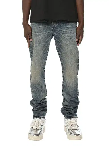 Purple Brand Men's Whiskered Straight-Leg Jeans | Thumbnail 1