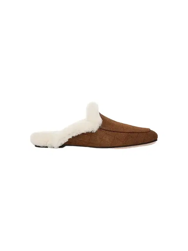 Favorite Daughter Women's Yvette Fur-Lined Suede Mules - Saddle Cream - Size 11