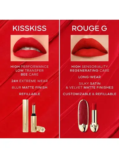 Guerlain KissKiss Blur Matte Long-Wearing Lipstick - 168 Blooming Lily | Thumbnail 8